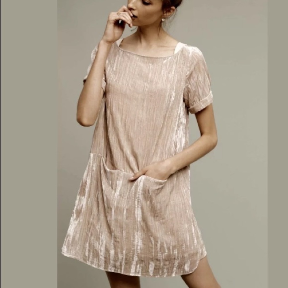 Floreat for Anthropologie Velvet Tunic Dress